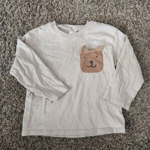 H&M Bear Pocket Long Sleeve Tee